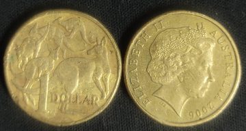 Australian 1 dollar coin 2006_1$ (used)
