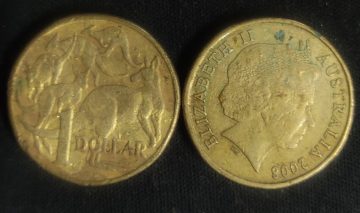 Australian 1 dollar coin 2008_1$ (used)