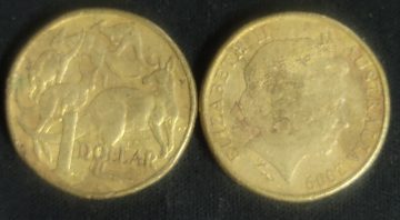 Australian 1 dollar coin 2009_1$ (used)