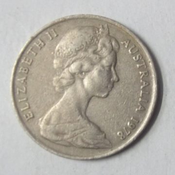 AUS_1974_10 Cent (used) | Indian Postage Stamps | Indian Coins | Old Indian Currency | Rare Indian Coins | Numismatic Collection India