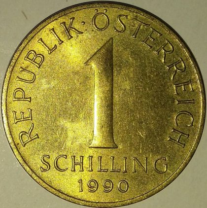 Aus 1 Schilling  coin AUS_1990_1$  (used) Old Foreign Coins | Rare Foreign Coins | Numismatic Collection