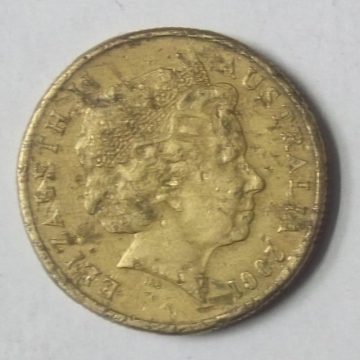 Aus 1 dollar coin 2001_1$ Commemorative International year of Voluenteers  (used) | Indian Postage Stamps | Indian Coins | Old Indian Currency | Rare Indian Coins | Numismatic Collection India