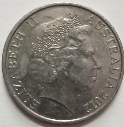 AUS_2012_20 Cent  (used) Old Foreign Coins | Rare Foreign Coins | Numismatic Collection