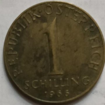 Austria 1 Schilling Coin 1966 (used)