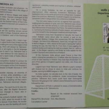 Birth Centenary of Dr. Talimeren AO.  (BR)