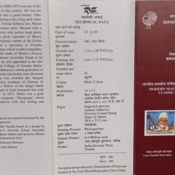 Sams Shopping Modern Masters of Indian Classical Music musiri Subramania Iyer , Personality  (BR)