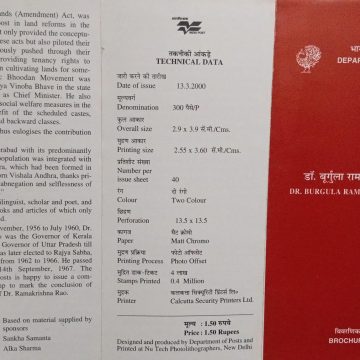 Birth centenary of Dr. Burgula Ramakrishna Rao. (BR)