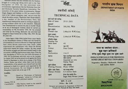 India's Struggle for Freedom-great Revolutionaries: Yogendra Shukla,Baikunth Shukla and Jubba Sahni , Personality,  (BR) | Indian Postage Stamps | Indian Coins | Old Indian Currency | Rare Indian Coins | Numismatic Collection India