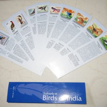 Bookmarks Depicting Stamps Birds of India Theme - Set 2