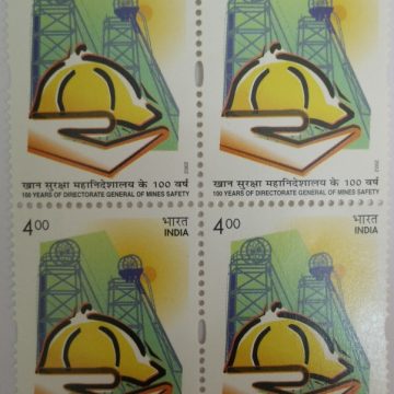 Directorate General of Mines Safety , Event, Rs. 4(Block of 4 stamp)