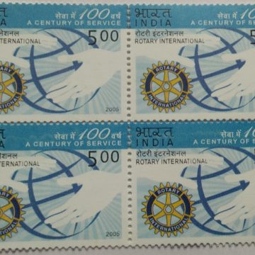 centenary of Rotary International (Hinged Block of 4)