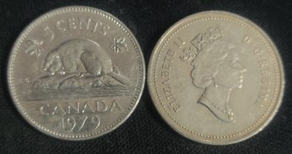 5 Cents Canada 1979 Elizabeth II D.G Regina | Indian Postage Stamps | Indian Coins | Old Indian Currency | Rare Indian Coins | Numismatic Collection India