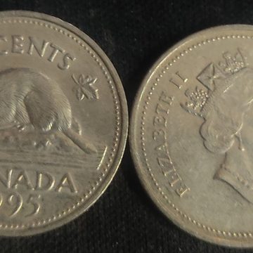 5 Cents Canada 1995 Elizabeth II D.G Regina