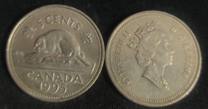 5 Cents Canada 1995 Elizabeth II D.G Regina | Indian Postage Stamps | Indian Coins | Old Indian Currency | Rare Indian Coins | Numismatic Collection India