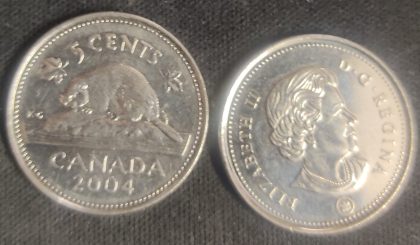 5 Cents Canada 2004 Elizabeth II D.G Regina | Indian Postage Stamps | Indian Coins | Old Indian Currency | Rare Indian Coins | Numismatic Collection India