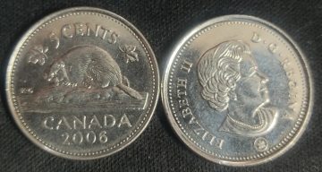 5 Cents Canada 2006 Elizabeth II D.G Regina