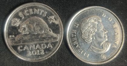 5 Cents Canada 2012 Elizabeth II D.G Regina | Indian Postage Stamps | Indian Coins | Old Indian Currency | Rare Indian Coins | Numismatic Collection India
