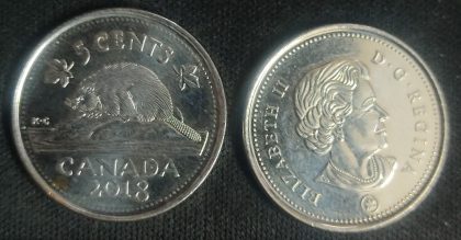 5 Cents Canada 2018 Elizabeth II D.G Regina | Indian Postage Stamps | Indian Coins | Old Indian Currency | Rare Indian Coins | Numismatic Collection India