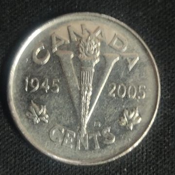 5 Cents Canada 1945-2005 Elizabeth II D.G Regina