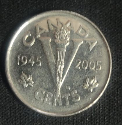 5 Cents Canada 1945-2005 Elizabeth II D.G Regina | Indian Postage Stamps | Indian Coins | Old Indian Currency | Rare Indian Coins | Numismatic Collection India