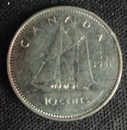 10 Cents Canada 1981 Elizabeth II D.G Regina | Indian Postage Stamps | Indian Coins | Old Indian Currency | Rare Indian Coins | Numismatic Collection India