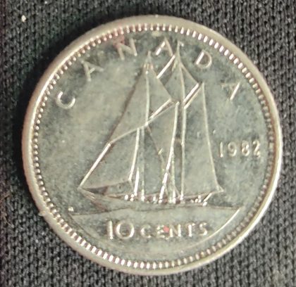 10 Cents Canada 1982 Elizabeth II D.G Regina | Indian Postage Stamps | Indian Coins | Old Indian Currency | Rare Indian Coins | Numismatic Collection India