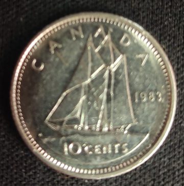 10 Cents Canada 1983 Elizabeth II D.G Regina