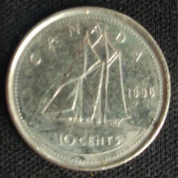 10 Cents Canada 1996 Elizabeth II D.G Regina