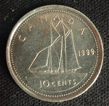 10 Cents Canada 1999 Elizabeth II D.G Regina