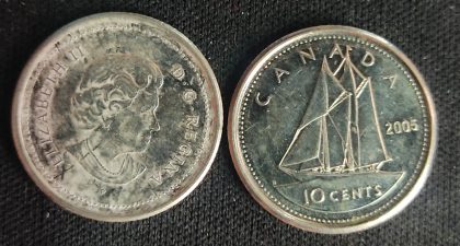 10 Cents Canada 2005 Elizabeth II D.G Regina | Indian Postage Stamps | Indian Coins | Old Indian Currency | Rare Indian Coins | Numismatic Collection India