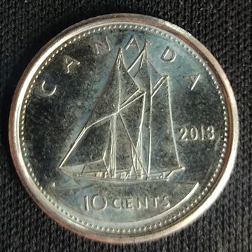 10 Cents Canada 2013 Elizabeth II D.G Regina