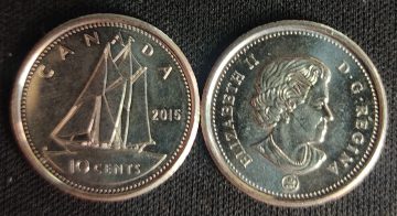 10 Cents Canada 2015 Elizabeth II D.G Regina