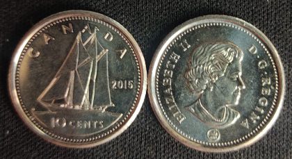 10 Cents Canada 2015 Elizabeth II D.G Regina | Indian Postage Stamps | Indian Coins | Old Indian Currency | Rare Indian Coins | Numismatic Collection India