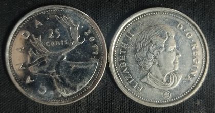 25 Cents Canada 2011 Elizabeth II D.G. Regina | Indian Postage Stamps | Indian Coins | Old Indian Currency | Rare Indian Coins | Numismatic Collection India