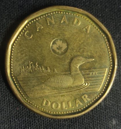 1 DOLLAR CANADA 2013 Elizabeth II D.G Regina (used) | Indian Postage Stamps | Indian Coins | Old Indian Currency | Rare Indian Coins | Numismatic Collection India