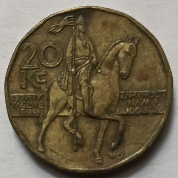 Czech Republic 20 Korun Coin 1999 (used)