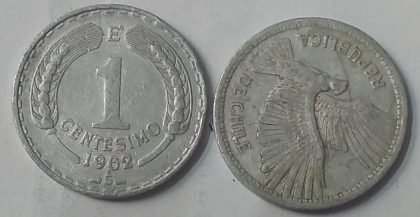 CHILE 1 CENT  Coin 1962 (USED) | Indian Postage Stamps | Indian Coins | Old Indian Currency | Rare Indian Coins | Numismatic Collection India