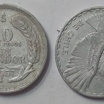 CHILE  10 CENT  Coin 1957 (USED)