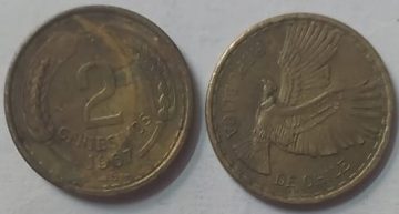 CHILE  2 CENT  Coin 1967 (USED)