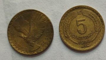 CHILE  5 CENT  Coin 1964 (USED)