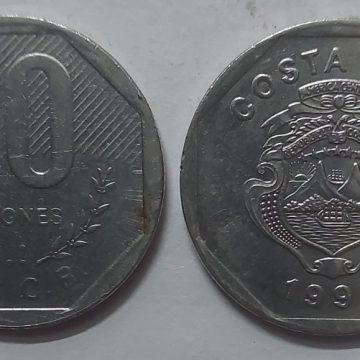COASTARICA 10 Colonies 1992 (used) Old Foreign Coins | Rare Foreign Coins | Numismatic Collection