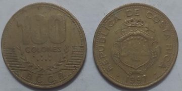 COASTARICA 100 Colonies 1997 (used)