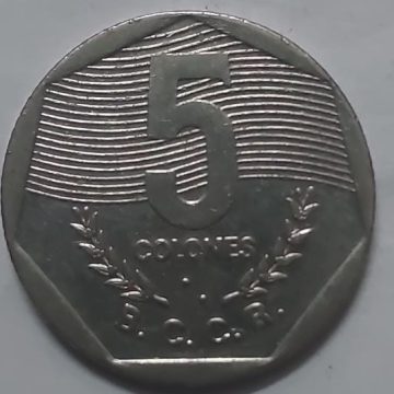 COASTARICA 5 Colonies 1993 (used)