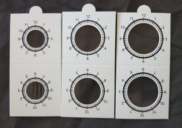 2 x 2 Clockwise Coin Holder (for Identifying Error Coins only)_All 3 Sizes /12 qty