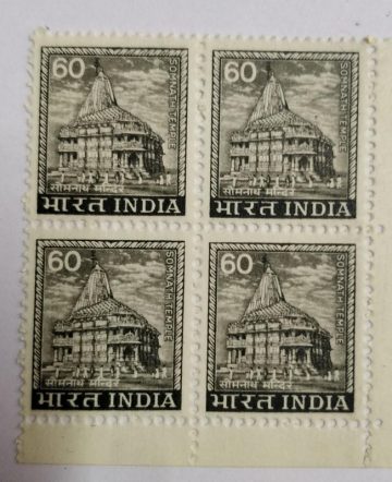 5th Series Somnath Temple -60(Df-Block of 4)