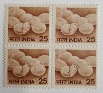 6th Series Poulty -25(Df-Block of 4)