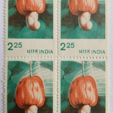 6th Series Cashew -Rs.2.25(Df-Block of 4)
