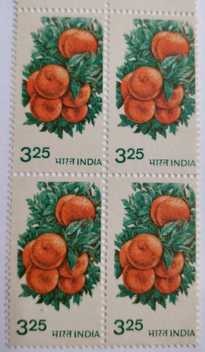6th Series Oranges -Rs.3.25(Df-Block of 4) | Indian Postage Stamps | Indian Coins | Old Indian Currency | Rare Indian Coins | Numismatic Collection India