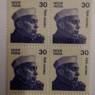 Jawahrlal Nehru -30(Df-Block of 4)