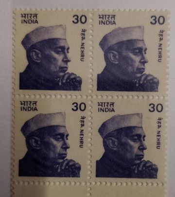 Jawahrlal Nehru -30(Df-Block of 4)